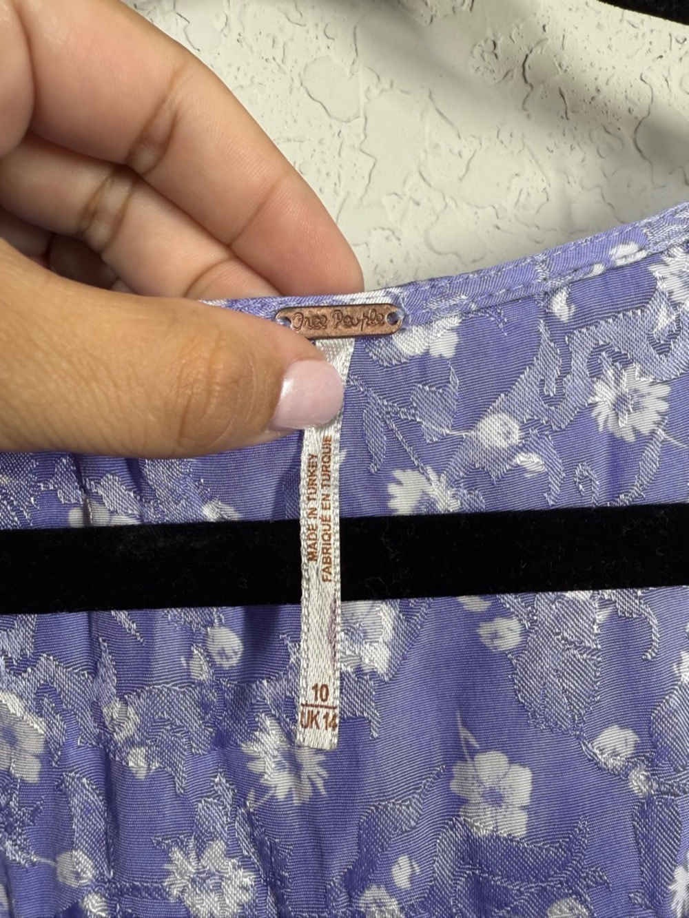 Free People Bond Street Mini Dress In Floral Lilac Size 10 - Picture 7 of 9